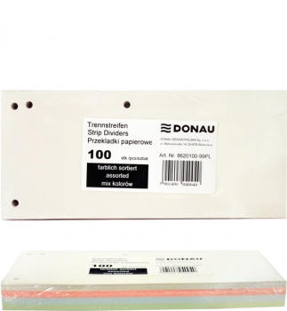 Разделитель картонный (10,5 х 23 см.) DONAU 8620100-99