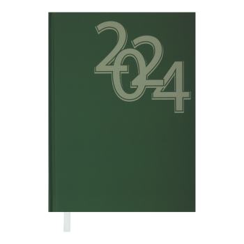 Щоденник  датований 2024 OFFICE, А5 Buromax BM.2164-04 зелений
