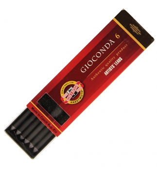 Грифель для цангового карандаша графит натуральный Gioconda, 5.6 мм, Koh-i-noor 4865 2B