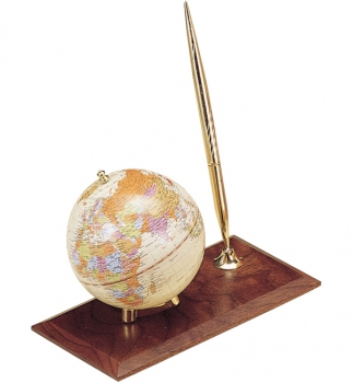 Глобус на подставке из натурального дерева с ручкой, орех,  BESTAR 0910WDN