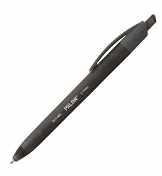 Ручка кулькова масляна MILAN DRY GEL 0,7 мм.  чорний  ml.176541125