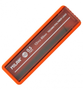 Стрижні для механічного олівця HB 0,5 мм (12 штук в упаковці) MILAN  ml.1851070512