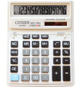 Калькулятор 14р. Citizen SDC-740