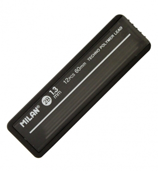 Стержни для механического карандаша 2B 1,3 мм, (12 шт в упаковке)  MILAN ml.1851071312