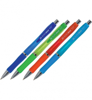 Ручка кулькова автоматична 0,7 мм, Buromax BM.8227 синій