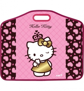 Портфель пластиковий А3+ на липучках  Hello Kitty KITE HK13-208K