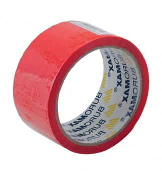 Стрічка клеюча пакувальна кольрова червона 48 мм х 35 м х 43 мкм Buromax ВМ.7007-05