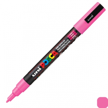 Художній маркер-фарба POSCA 0,9 -1,3 мм, конусний письмовий вузол, рожевий, uni PC-3M.Pink