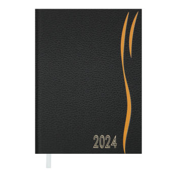 Щоденник  датований 2024 WAVE, А5 Buromax BM.2147-11 помаранчевий