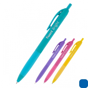Ручка шариковая автоматическая 0,7 мм, Bright, Axent AB1079-02-A синий
