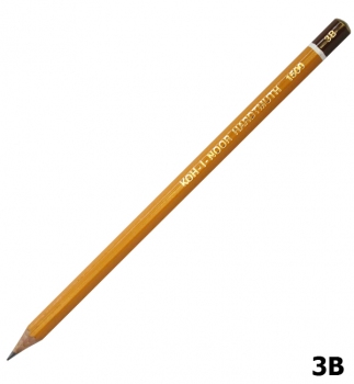 Олівець графітний, м`який 3B, Koh-I-Noor 1500.3B