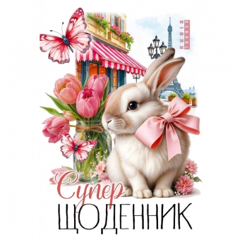 Щоденник шкільний 160 х 235 мм, в м`якій обкладинці  на скобі 2025 Mandarin /25101/УФ-лак