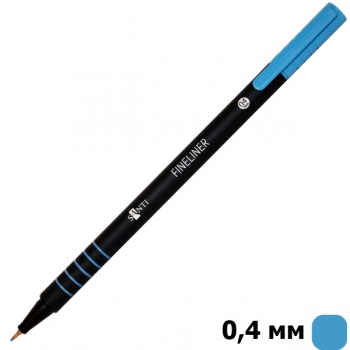 Файнлайнер SANTI  толщина линии письма 0,4 мм голубого цвета (741660)