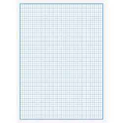Бумага миллиметровая 100 листов в упаковке А4, 80г/м2, Бумвест 7B09 голубая сетка