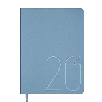 Щоденник датований 2026 STEEL, A5, блакитний Buromax BM.2127-30