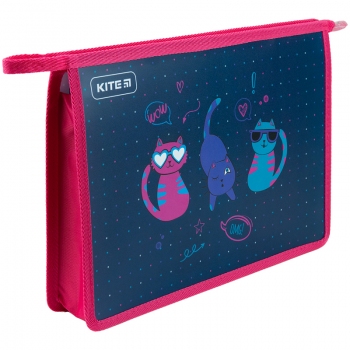 Папка на блискавці A4+, Cats Kite k23-428-1