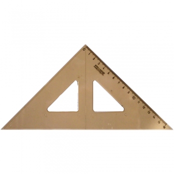 Трикутник 45° / 177 мм, Koh-i-noor 744151 димчатий