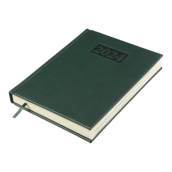 Щоденник  датований 2024 GENTLE, А5 Buromax BM.2109-04 зелений