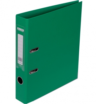 Папка-регистратор А4 5 см, двухсторонний, PVC, Buromax BM.3002-04 зеленый