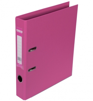 Папка-регистратор А4 5 см, двухсторонний, PVC, Buromax BM.3002-10 розовый