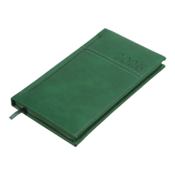 Щотижневик датований 2026 кишеньковий ORION, 85*153, зелений Buromax BM.2895-04