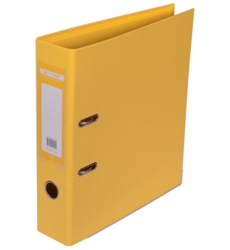 Папка-регистратор А4 7 см, двухсторонний, PVC, Buromax BM.3001-08 желтый