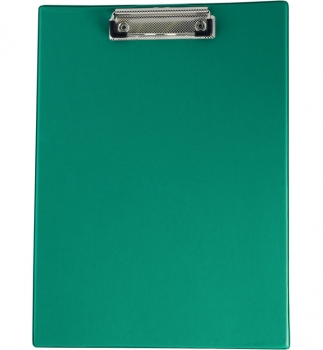 Планшет А4 кліпборд PVC з прижимом,  Buromax BM.3411-04 зелений