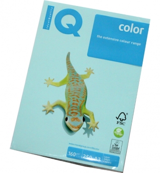 Бумага Color IQ Pastel A3 160 г/м2, 250 л Medium Blue (голубой) MB30