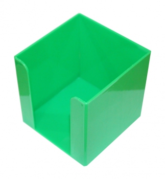 Бокс для бумаги пластиковый 9 х 9 х 9 см Арника 83037-1 зеленый