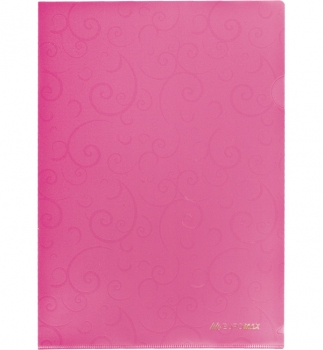 Папка-кутик BAROCCO А4 на 1 відділення, щільна 180 мкм, Buromax BM.3851-610 рожевий