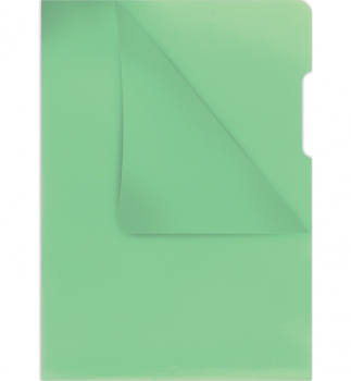 Папка-кутик А4 на 1 відділення, щільна 180 мкм, DONAU 1784095PL-06 зелений