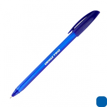 Ручка кулькова масляна Trio 1,0 мм Unimax UX-104-02 синій