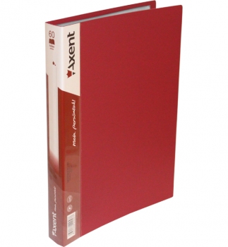 Дисплей-книга на 60 файлов, AXENT 1060-04-a бордовый