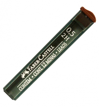 Стержни для механического карандаша 0,5 мм, 2Н (12 шт в упаковке) Faber-Castell OF/9125