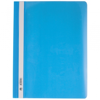 Папка-швидкозшивач А4 пластикова з прозорим верхом Buromax BM.3311-14 блакитний
