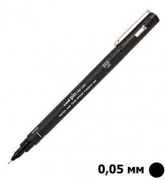 Лайнер UNI PIN 005-200 чорний, товщина лініі написання 0,05 мм