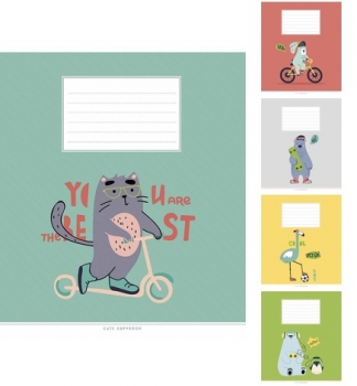 Зошит B5, учнівський на скобі, 18 л. клітинка, ШКОЛЯРИК 3212 серія 
