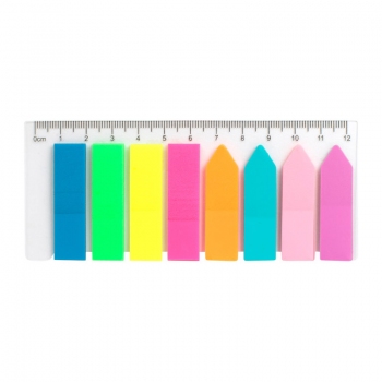 Стикер-закладка пластиковая неоновая 8х12х45мм, 200 шт, Delta by Axent D2451