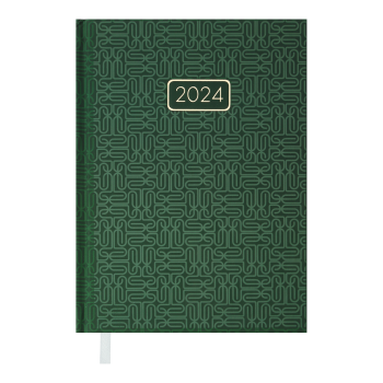 Щоденник  датований 2024 VELVET, А5 Buromax BM.2163-04 зелений