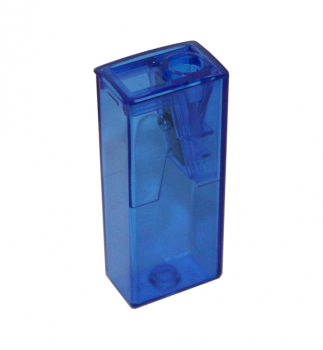 Чинка з контейнером флуоресцентна Ice Colors Faber-Castell 125FLV синій
