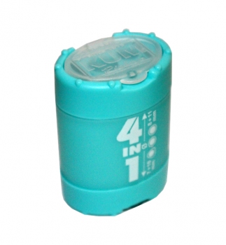 Чинка з контейнером (для олівців діаметром 7,8,10,11 мм) 4-in-1K4 KUM Fresh блакитний