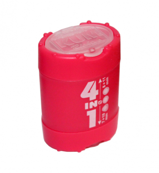Точилка с контейнером (для карандашей диаметром 7,8,10,11 мм) 4-in-1K4 KUM Fresh розовый