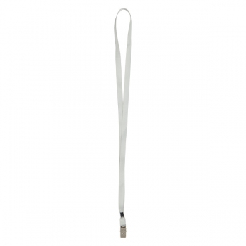 Шнурок для бейджа з металевим карабіном шириною 10 мм, довжиною 450 мм AXENT 4532-21-A білий
