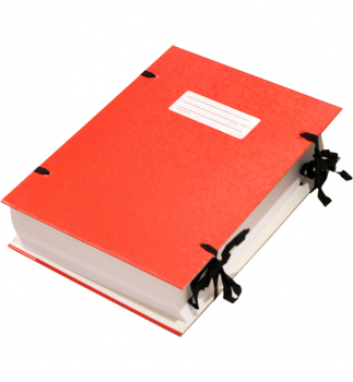 Папка картонная на завязках А4 DONAU 2092001PL-99 красный