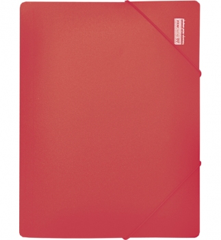 Папка пластиковая на резинках А4 непрозрачная JOBMAX Buromax BM.3911-05 красный