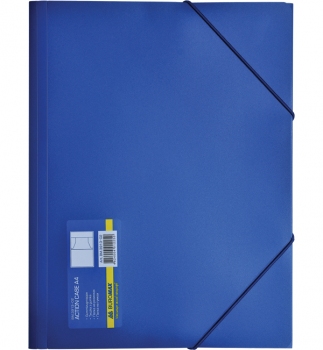 Папка пластиковая на резинках А4 непрозрачная Buromax BM.3913-02 синий