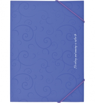 Папка пластиковая на резинках А4 непрозрачная BAROCCO Buromax BM.3914-07 фиолетовый