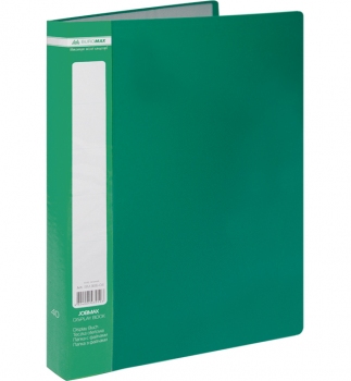 Папка пластикова на 40 файлів А4 JOBMAX BM.3616-04 зелений