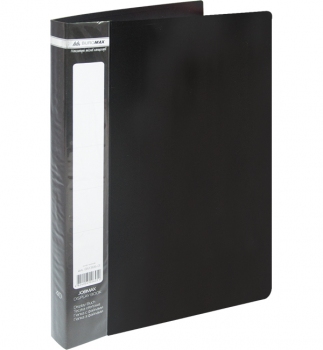 Папка пластиковая с 40 файлами А4 JOBMAX BM.3616-01 черный