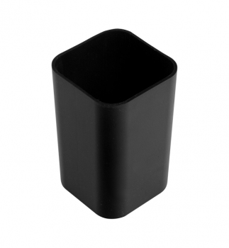 Подставка пластиковая - стакан квадратный 60 х 60 мм АРНИКА 81671 черный